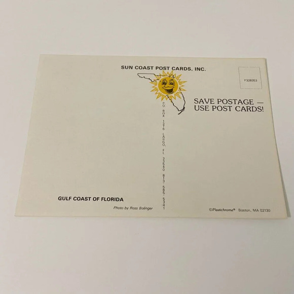 Vintage Lot of 6 Sun Coast Post Cards Florida St Petersburg Flamingos Beach - Picture 16 of 16